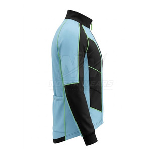 Outdoor Performance <b>Cycling</b> <b>Jacket</b> With Full Zipper Lightweight Material Breathable Panels Wind Protection And <b>Reflective</b> Finish - Product Image 5