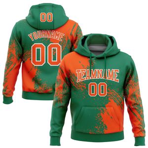 Sudadera con Capucha Personalizada para Hombre, con Estampado por Sublimación de Pinceladas, Nombre y Número, para Equipo, Color Granate y Amarillo, Poliéster, Corte Casual - Product Image 2