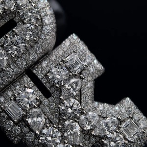 Colgante con Nombre Personalizado de Diamantes Cultivados en Laboratorio VVS, Plata de Ley 925, Certificado IGI, para Hombre, Estilo Rapero, Elegante - Product Image 3