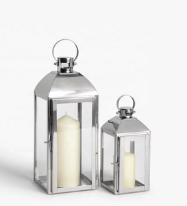 Wholesale Classic Style Stainless Steel Candle Holder <b>Lanterns</b> for Tabletop Home Decorations - Product Image 1