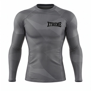 Rash Guard MMA Personalizado al por Mayor, Rash Guard BJJ Elástico en Cuatro Direcciones, Rash Guard de Compresión con Talla Personalizada para Grappling, Ropa Deportiva - Product Image 1