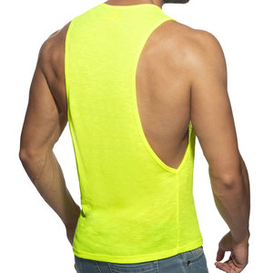 High Street <b>Men</b> Seamless Custom Color Knitted Tank Top Side Off Cut Sporty Vest Lightweight Running <b>Singlet</b> Muscle Top - Product Image 3