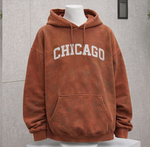 Sudadera con capucha y cremallera OEM extragrande de 450 GSM |   Ropa Urbana de Invierno de Corte Regular |   Bordado para |   Fabricante de Logotipos Personalizados 2 Piezas - Product Image 4