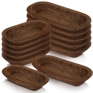 Bols à mélanger en bois de pin rustique style ferme, vente en gros |   Bols en bois faits à la main en Inde - Product Image 3