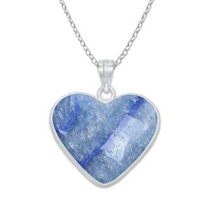 Pendentif en pierre de quartz bleu naturel en gros, formes multiples, pour la fabrication de colliers, bracelets et bijoux DIY - Product Image 3