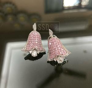 Elegantes Pendientes de Plata de Ley con Circonita Cúbica de Primera Calidad, Chapados en Plata, para Mujer, Colección para Fiestas Nocturnas - Product Image 2