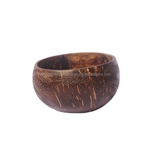 Cuencos de cáscara de coco Natural de la mejor calidad, tazón de coco Ha Thai hecho a mano, precio competitivo directo de fábrica, venta al por mayor - Product Image 1
