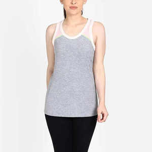 Camiseta sin mangas para mujer 2026, 100% lana merino, gris jaspeado, con ribete en contraste, 160G, ligera, para correr y senderismo, talla asiática - Product Image 5