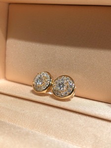 14K White Gold 1.60ct Round Lab Grown Diamond Stud <b>Earrings</b>, Elegant Minimal Diamond Studs for Everyday Wear Jewelry - Product Image 2