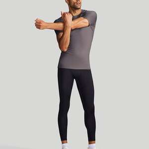 Camiseta Deportiva de Compresión Slim Fit de Poliéster y Spandex para Hombre, Manga Corta, Cuello Redondo, 200g, Personalizable con Colores y Logotipo - Product Image 6