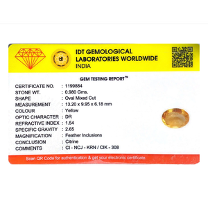 4.9 Carat Premium Citrine Loose Gemstone Oval Cut for Fine Jewelry - Product Image 4