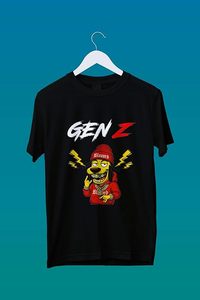 Camiseta gráfica para el día a día, camiseta estampada para hombre, cuello redondo, manga corta, 180 g, algodón puro, gran oferta en India - Product Image 3