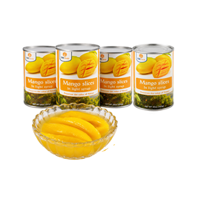 Mangues pelées en sirop de qualité supérieure, fabriquées au Vietnam, best-seller, conditionnées en différentes tailles de boîtes. - Product Image 1