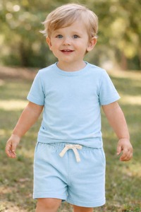 Ensemble haut et bas pour bébé garçon 100% coton, personnalisé, doux, respirant, respectueux de la peau, confortable, vêtements de tous les jours pour bébé, toutes saisons - Product Image 4