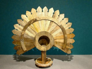 Decoración de Pavo Real de Madera Hecha a Mano, Arte Popular, Decoración del Hogar, Artesanía de Rajastán, Patrón Animal Pintado - Product Image 4