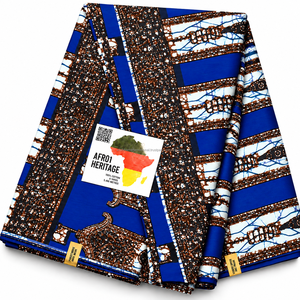 Tissu en toile imprimé Dobby Wax africain en gros pour robes féminines, vêtements pour garçons, rideaux et artisanat - Product Image 4