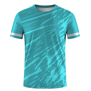 เสื้อยืดกีฬาผู้ชาย แห้งเร็ว แขนเสื้อแบบแร็กแลน ลายสเปซได สำหรับออกกำลังกาย วิ่ง ซับเหงื่อ โพลีเอสเตอร์ รับผลิตแบบ OEM - Product Image 4