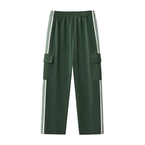 กางเกงพิมพ์ลายตามสั่ง สไตล์ลำลอง สตรีทแวร์ จ็อกเกอร์ กางเกงวอร์ม ผ้าฟลีซหนานุ่ม มีกระเป๋า ขากว้าง ชุดกีฬา สไตล์วิทยาลัย - Product Image 2