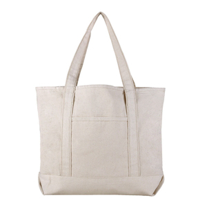 Eco Friendly Canvas Tote <b>Bag</b> <b>Reusable</b> Shopping <b>Bag</b> Custom Printed Logo Everyday Carry Large Canvas Tote <b>Bag</b> For Sale - Product Image 4