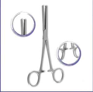 Pinzas Hemostáticas Rochester Ochsner de 140 mm, Rectas, de Acero Inoxidable, con Mordaza Serrada, Instrumento Quirúrgico para Uso en Cirugía General - Product Image 1