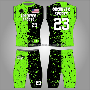 7v7 Uniform <b>Compression</b> Fit 7on7 Uniform Set Jersey And Shorts High Quality Flag Football Uniforms - Product Image 1