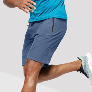 Shorts de jogging décontractés mi-longs en molleton bouclette épais en polyester, tricotés, teints unis, anti-plis, pour hommes - Product Image 5