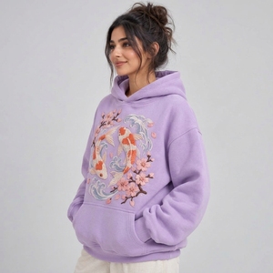 Modern <b>women</b> embroidery <b>hoodie</b> offering <b>soft</b> texture cozy warmth elegant embroidery and flexible comfort for everyday - Product Image 4