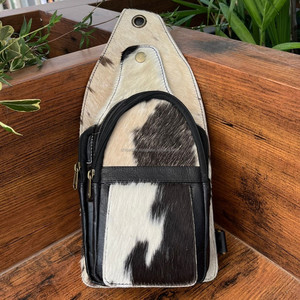 New Trendy Cowhide Crossbody <b>Bags</b> for <b>Men</b> & Women Sling Fanny Packs Purses Belt <b>Bag</b> Genuine Leather Chest Shoulder Crossbody <b>Bag</b> - Product Image 3
