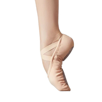 Zapatillas de Ballet para Niñas y Mujeres, Zapatillas de Punta con Tiras de Satén, Zapatos de Baile de Alta Calidad, Logotipo Personalizado, Unisex, de Cuero, Personalizables