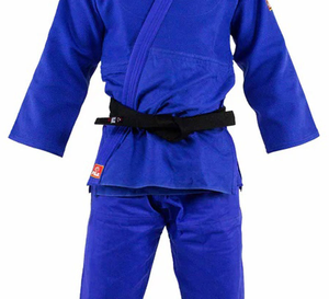 Black Karate Uniform With Purple <b>Belt</b> Adult Unisex 100 Cotton Durable Martial Arts Wear Regular Fit - Product Image 4