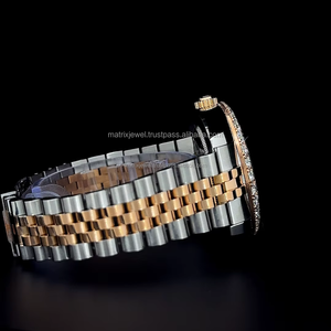 Reloj de Diamantes Moissanite de Última Moda, Reloj Mecánico de Oro con Incrustaciones de Diamantes, Relojes de Lujo de Oro VVS con Moissanite, Reloj de Marca Unisex - Product Image 5