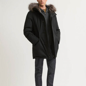 เสื้อพาร์กาผู้ชายคุณภาพสูง ขายส่ง ผ้าและขนาดปรับแต่งได้ เสื้อพาร์กาแบบมีฮู้ด สวมใส่สบาย ทนทาน อุ่นสบาย มีสไตล์ เหมาะสำหรับฤดูหนาว - Product Image 2