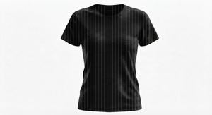 T-shirt personnalisé OEM en coton épais 100% avec rayures contrastées, style streetwear, coupe oversize, dégradé, pour hommes et femmes - Product Image 5