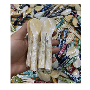 Custom Design Mother of Pearl Spoon Handmade Shell Spoon for High End Restaurants and Hotels - Product Image 2