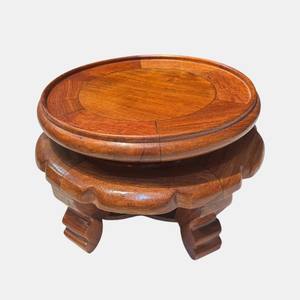 Base ronde en bois parfumé, 5 pieds, hauteur 14 cm. - Product Image 5