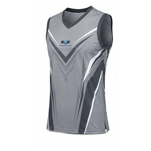 Maillot de volley-ball sans manches personnalisé, uniforme d'équipe avec tissu lisse, design léger et coupe sport confortable - Product Image 2