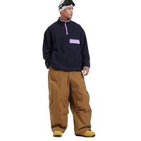 Pantalon de ski cargo ample grande taille unisexe imperméable coupe-vent pour homme – Nouvelle collection