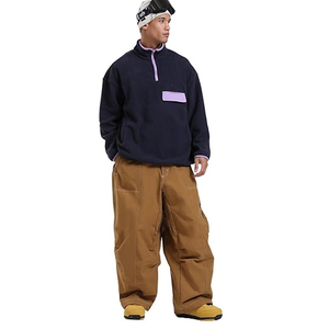 Latest Plus Size Baggy Cargo Snowboard Ski Pants Oversized Waterproof Windproof Unisex Loose Wide Leg Men - Product Image 2