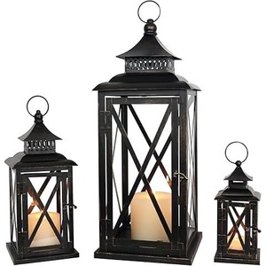 New Trending Factory Selling Matt <b>Black</b> Finish Metal & Glass Candle <b>Lantern</b> With Superior Quality for Wedding & Hotels Handmade - Product Image 1