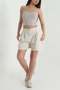 Ever Glow Women Formal Mid Waist Breathable Polyester/Cotton Sportswear <b>Shorts</b> Drawstring Quick Dry Hot High Quality Solid - Product Image 5