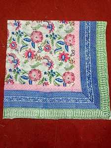 Beautiful Hand Block Print Long Womens Shawl Sanganeri Cotton <b>Sarong</b> Handmade Floral Decorative Duppata Indian Beach - Product Image 4