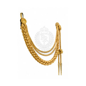 Aiguillettes élégantes avec cordons d'épaule, couleurs personnalisées et détails décoratifs pour vêtements formels et professionnels - Product Image 5