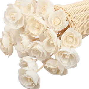 Flor de Sola Hecha a Mano con Ratán, Decoración para el Hogar, Diseño Art Deco Ecológico para Decoración de Interiores, Hogar y Oficina - Product Image 1