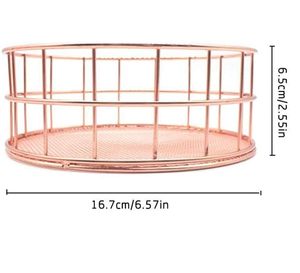 Panier de rangement rectangulaire en métal élégant, organisateur d'étagère robuste - Product Image 2