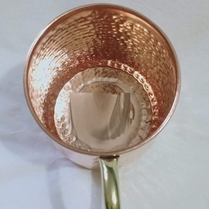 Vintage Copper Tankard Copper Mule <b>Mug</b> with Hammered Finish Ideal Mule <b>Mug</b> Cocktails Chilled Beverages and Stylish Bar Serving - Product Image 4