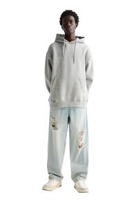 Pantalones vaqueros rectos holgados de alta calidad con efecto desgastado y rotos, estilo streetwear, lavados y con efecto desgastado, para hombre, hechos en Pakistán. - Product Image 4