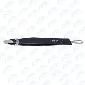 Pince à sourcils inclinée en acier inoxydable de haute qualité pointe Ultra-mince cosmétiques en gros Instruments de soins de beauté - Product Image 6