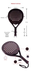 Raquetas de Pádel Personalizadas al por Mayor, Diseño Profesional de Alta Calidad, Servicios OEM, Raquetas de Pádel Hechas a Medida - Product Image 2