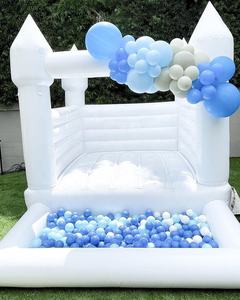 White Bouncy Castle White Bounce House Weißer Pullover für die Hochzeit - Product Image 3