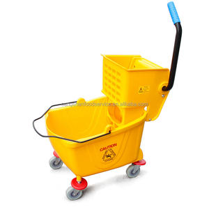 Durable Household Cleaning Tools Wringer Yellow <b>Mop</b> <b>Bucket</b> 26Qt Henry Foodservice <b>Mop</b> <b>Bucket</b> - Product Image 3